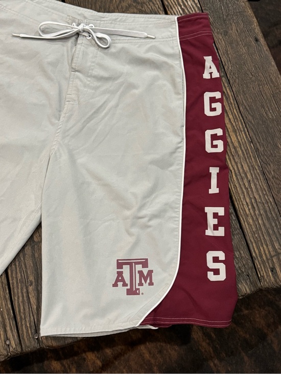 Bumrunners Other - Texas A&M Aggies Men's Gray & Maroon Swim Trunks Board Shorts Size 34 Bumrunners